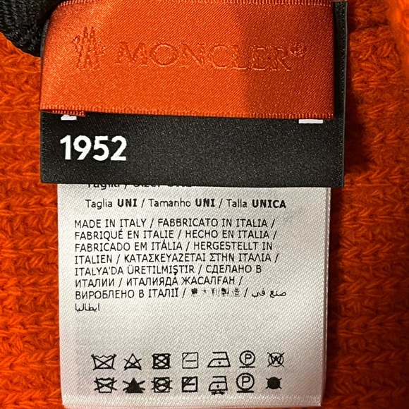 Moncler Orange Knit Beanie - Picture 9 of 9